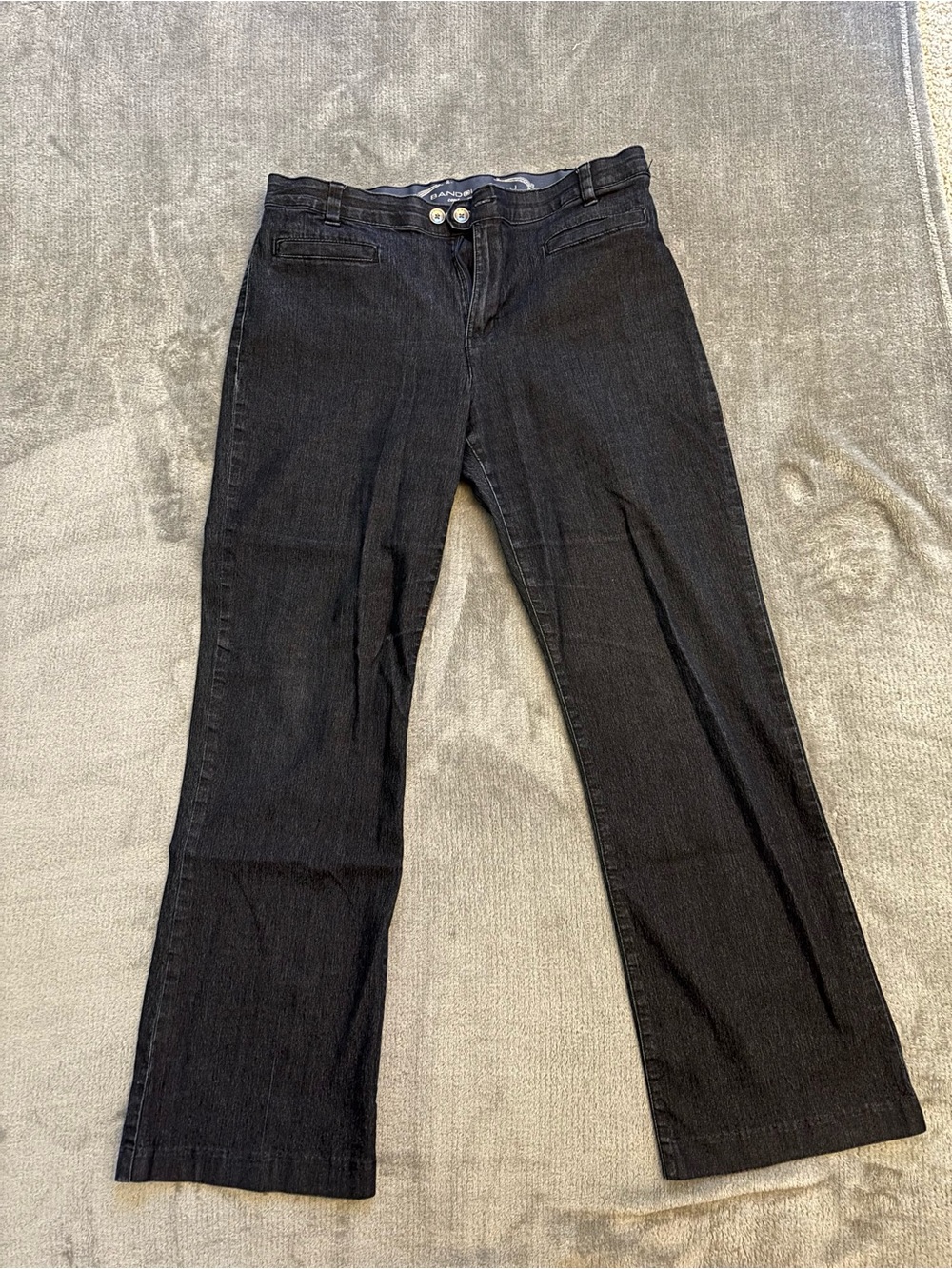 Bandolino Black Flare Wide-Leg Jeans